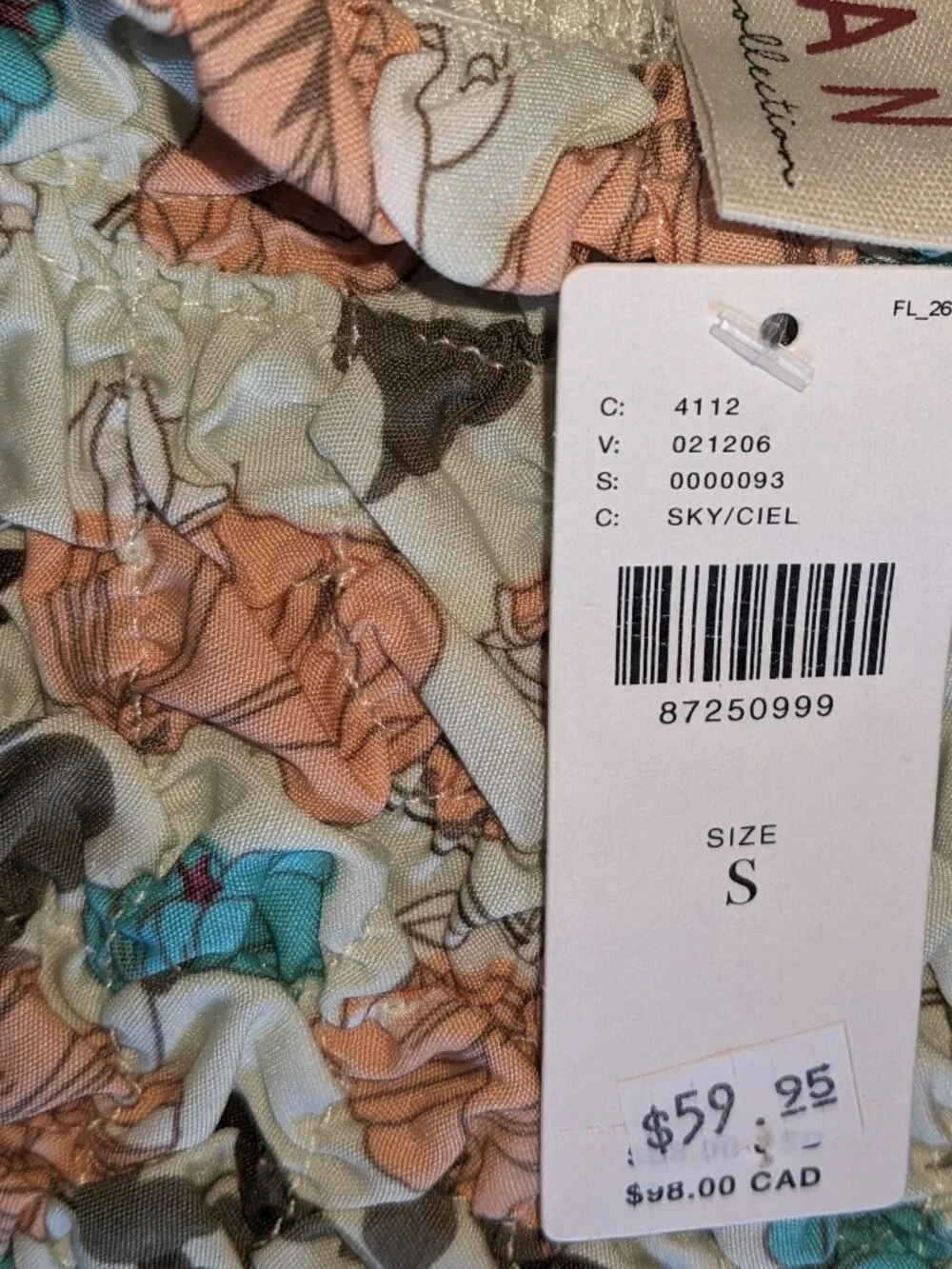 Anthropologie Dolan Pebble Smocked Top Size S NWT